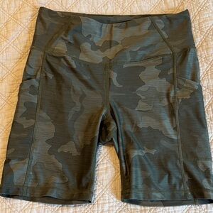 Prana Olive Camouflage Shorts